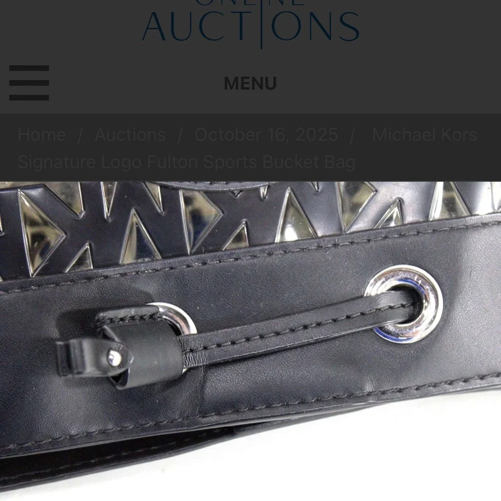 Michael Kors Black and Gray Logo Crossbody Bag